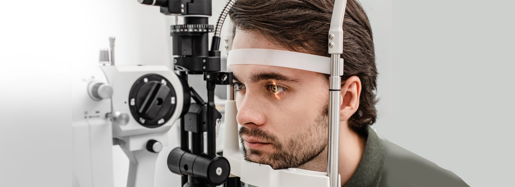 young man during eye exam in South-West Omaha